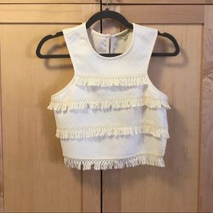 Gianni Bini Fringe Top XS